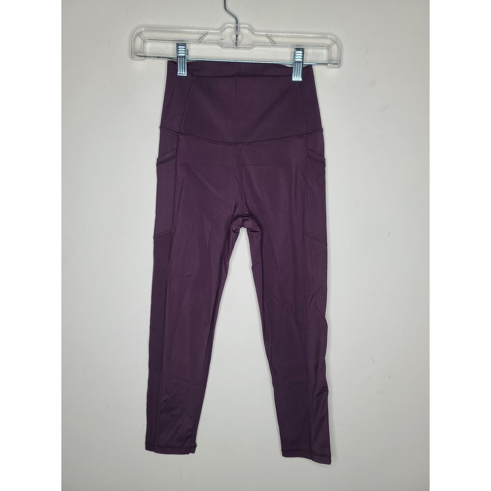 Zyia Active purple athletic capri leggings with pockets - 2